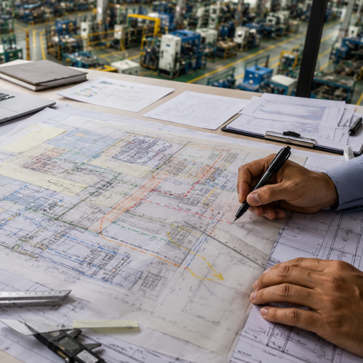 Industrial Layout Realignment Review Image